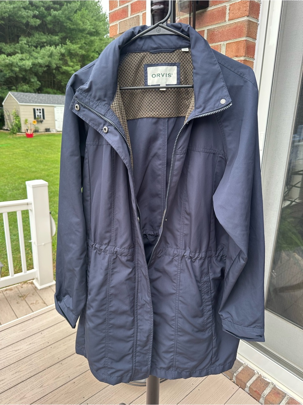 Orvis Navy Lightweight Trench Coat
